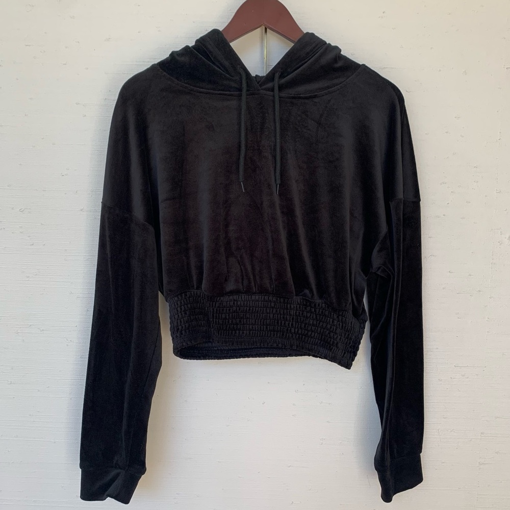 Velour Crop Sweater